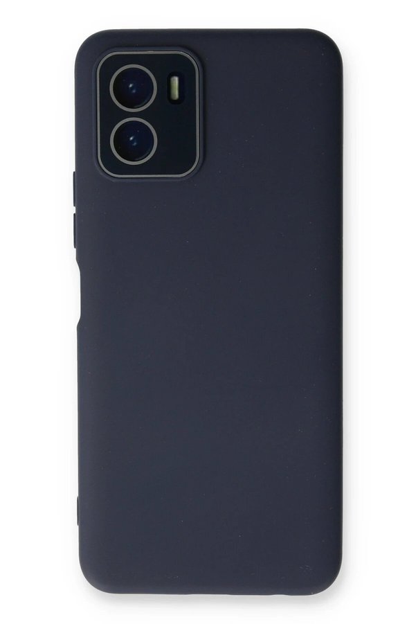 CepteToptan Vivo Y15S Kılıf Lansman Glass Kapak - Lacivert - DROPX1689-7588