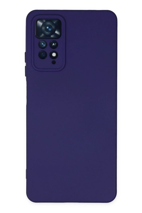 CepteToptan Xiaomi Redmi Note 11 Pro Kılıf Nano içi Kadife Silikon - Mor - DROPX7284-7831