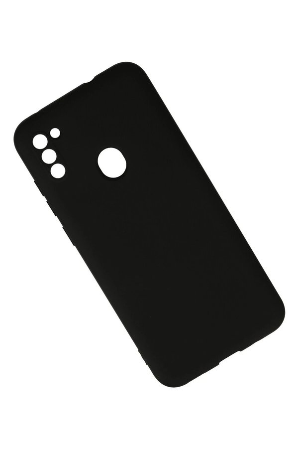 Samsung Galaxy A11 Kılıf Nano İçi̇ Kadi̇fe Si̇li̇kon - Si̇yah - Dropx1195-3790