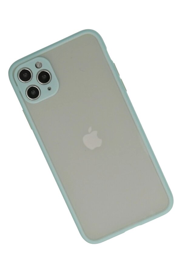 İphone 12 Pro Kılıf Montreal Si̇li̇kon Kapak - Turkuaz - Dropx2118-3719