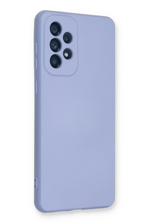 Samsung Galaxy A73 5G Kılıf Nano İçi̇ Kadi̇fe Si̇li̇kon - Li̇la - Dropx5765-2526