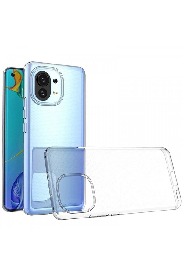 CepteToptan Xiaomi Mi 11 Kılıf Lüx Şeffaf Silikon - DROPX8573-6490