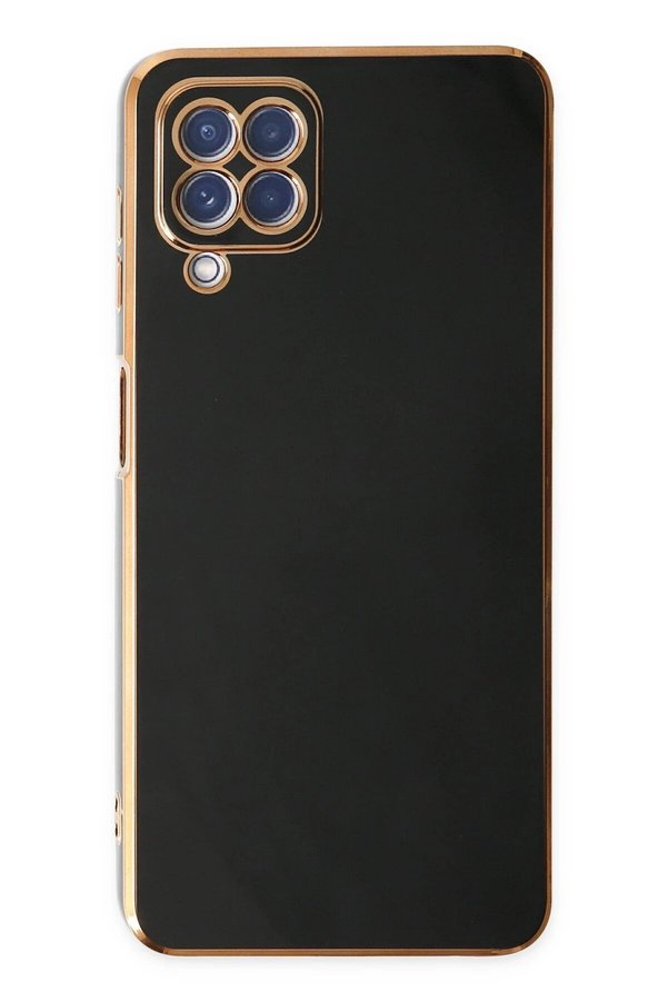 Samsung Galaxy A12 Kılıf Volet Si̇li̇kon - Si̇yah - Dropx7507-1766