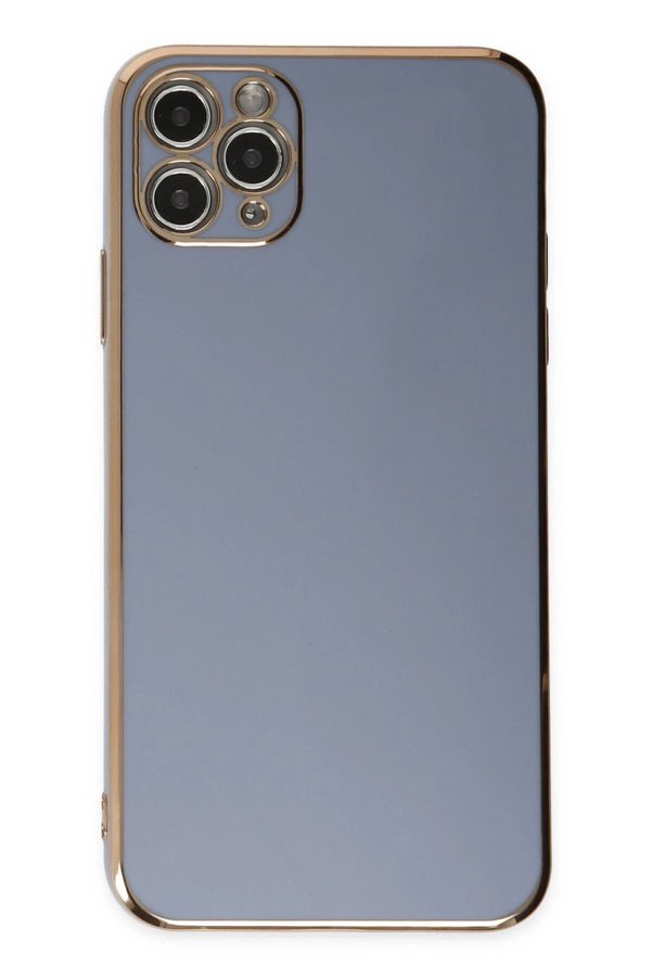 İphone 11 Pro Max Kılıf Volet Si̇li̇kon - Mavi̇ - Dropx8604-3296