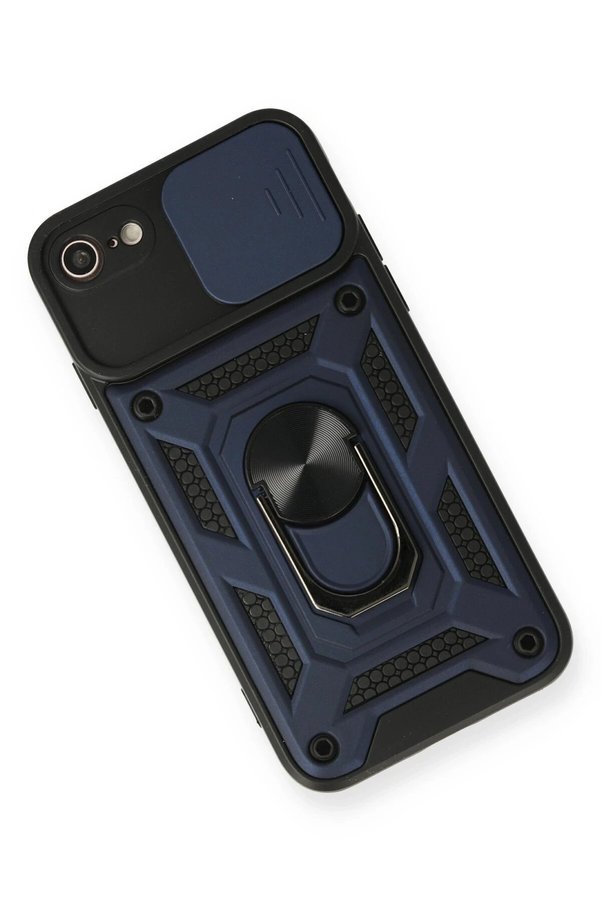 İphone 7 Kılıf Pars Lens Yüzüklü Si̇li̇kon - Laci̇vert - Dropx5221-4225