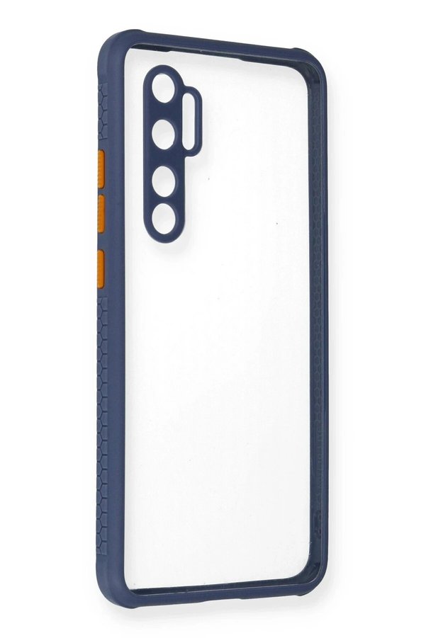 CepteToptan Xiaomi Mi Note 10 Lite Kılıf Miami Şeffaf Silikon - Gri - DROPX1971-5049