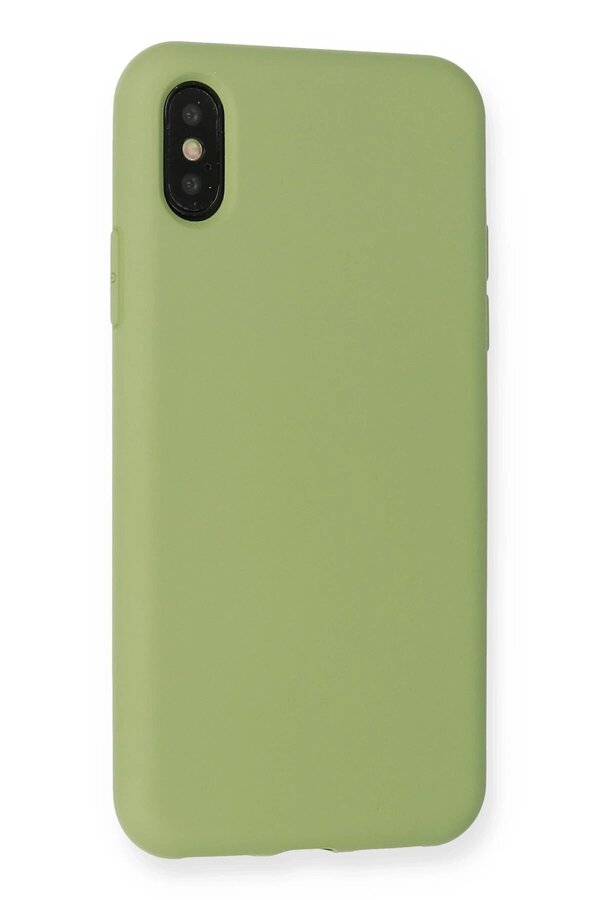 İphone Xs Max Kılıf Nano İçi̇ Kadi̇fe Si̇li̇kon - Yeşi̇l - Dropx4601-8032