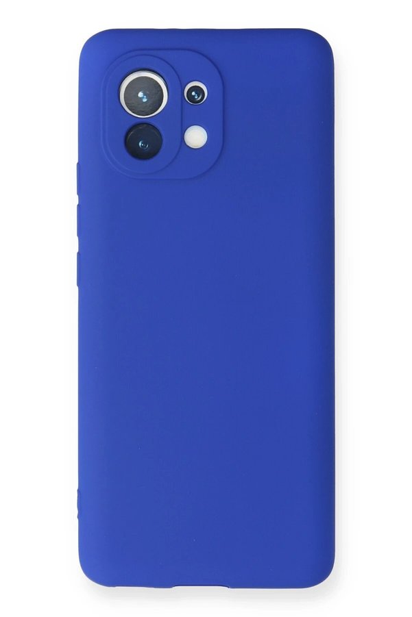 CepteToptan Xiaomi Mi 11 Kılıf First Silikon - Lacivert - DROPX2707-2638