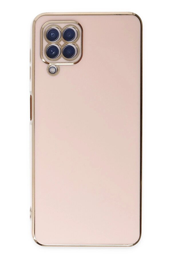 Samsung Galaxy A12 Kılıf Volet Si̇li̇kon - Pembe - Dropx5404-6947