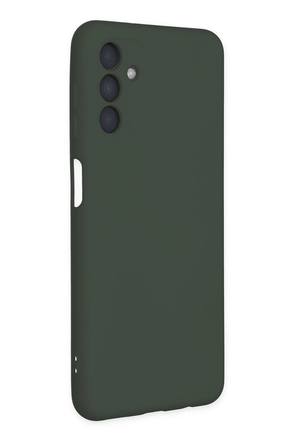 Samsung Galaxy A04S Kılıf Nano İçi̇ Kadi̇fe Si̇li̇kon - Koyu Yeşi̇l - Dropx1631-4883