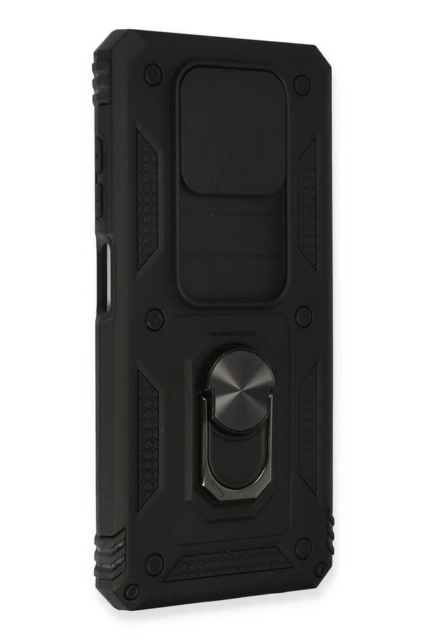Xi̇aomi̇ Pocophone X3 Kılıf Pars Lens Yüzüklü Si̇li̇kon - Si̇yah - Dropx7012-2643