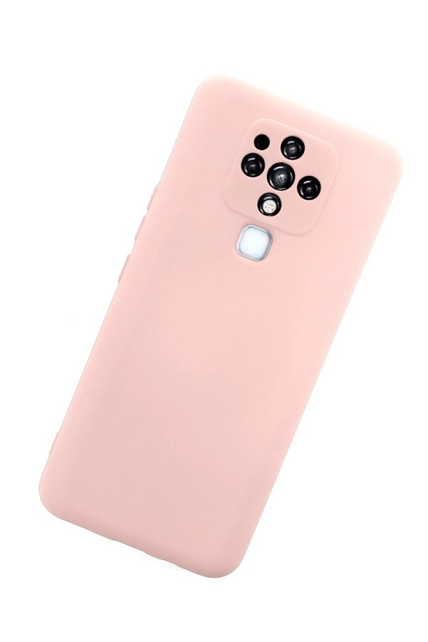 Tecno Camon 16 Kılıf Nano İçi̇ Kadi̇fe Si̇li̇kon - Pudra - Dropx6790-7886