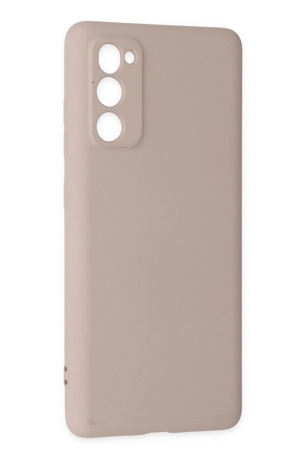 Samsung Galaxy S20 Fe Kılıf Nano İçi̇ Kadi̇fe Si̇li̇kon - Pudra - Dropx7957-5246