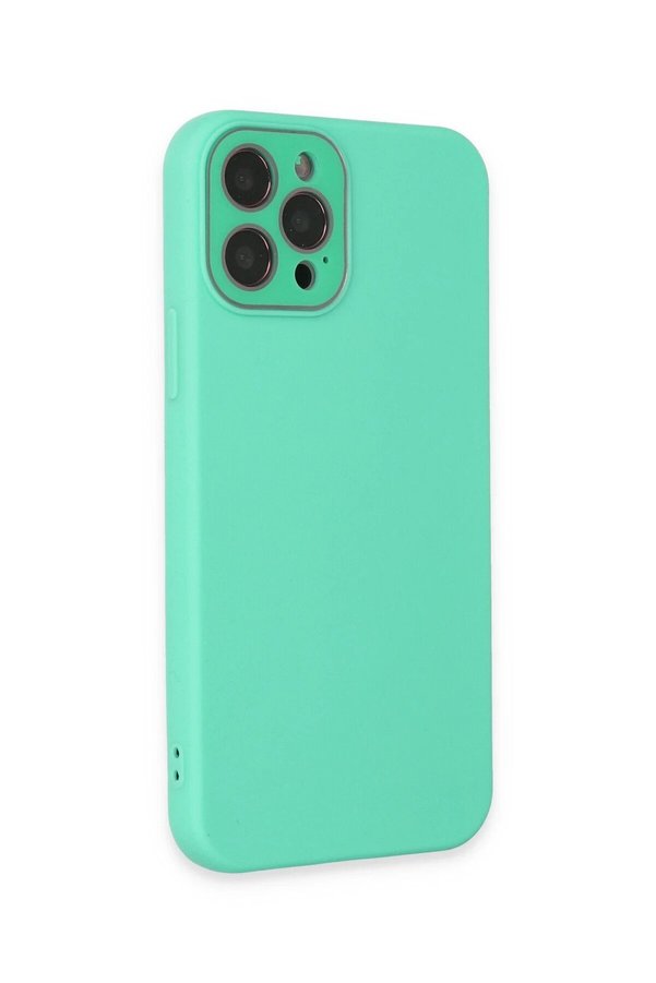 İphone 12 Pro Kılıf Lansman Glass Kapak - Turkuaz - Dropx1249-6244