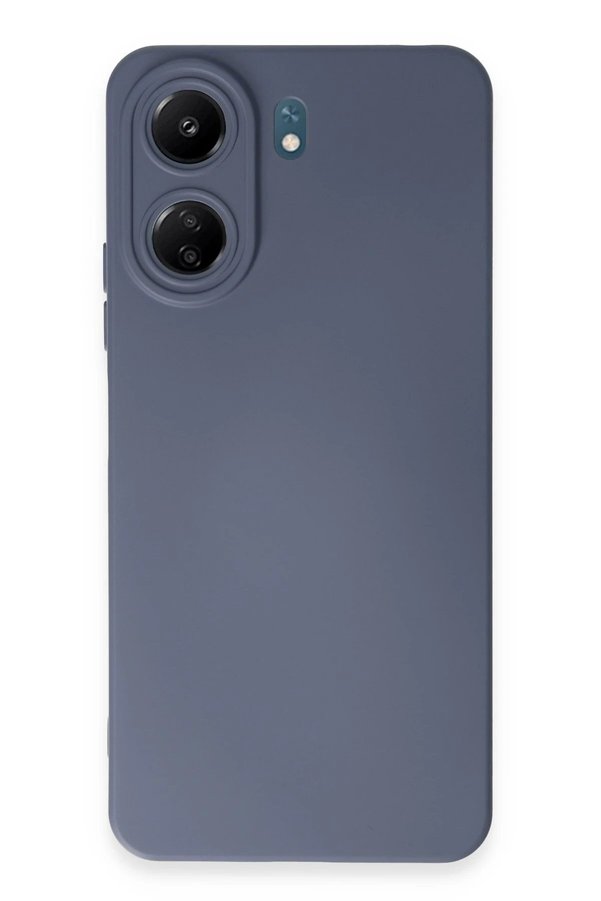 CepteToptan Xiaomi Redmi 13C Kılıf Nano içi Kadife Silikon - Gri - DROPX2224-7349