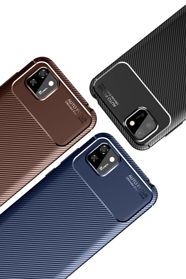 Huawei̇ Y5P Kılıf Auto Focus Karbon Kapak - Laci̇vert - Dropx2445-6311