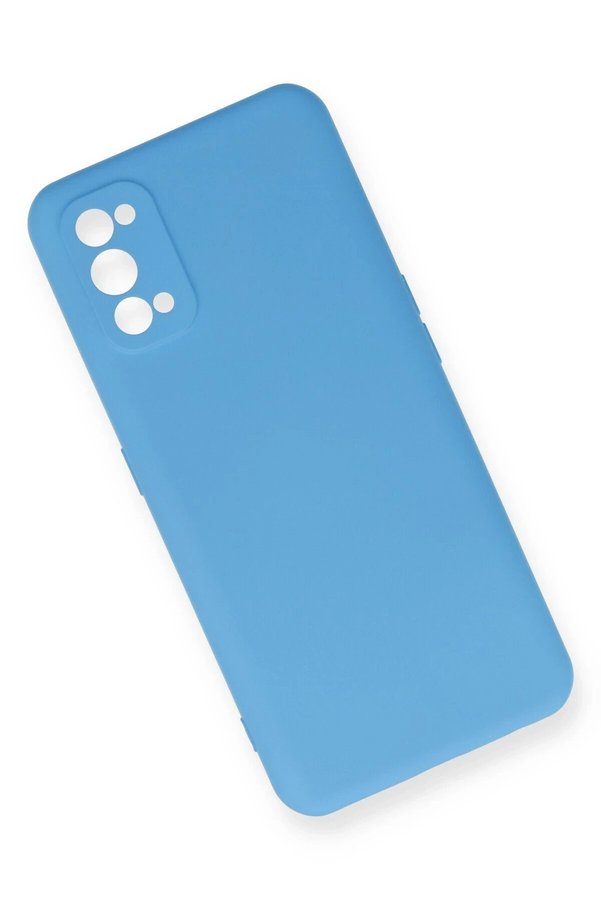 Realme 7 Pro Kılıf Nano İçi̇ Kadi̇fe Si̇li̇kon - Mavi̇ - Dropx8589-1619
