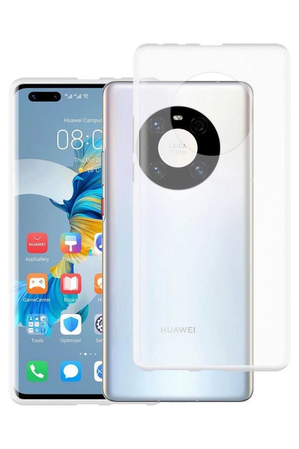 CepteToptan Huawei Mate 40 Pro Kılıf Lüx Şeffaf Silikon - DROPX4252-5531