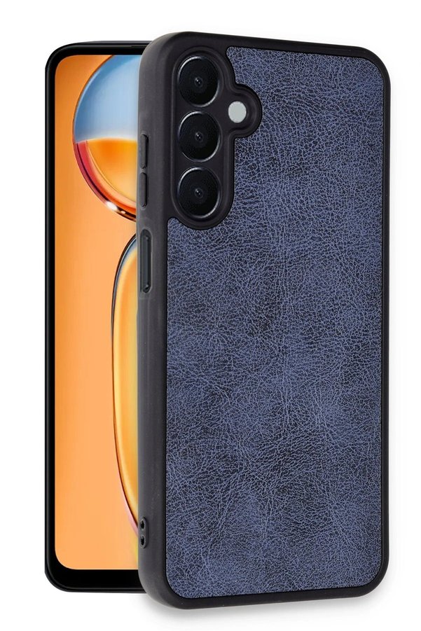 Samsung Galaxy A15 4G Kılıf Aras Deri̇ Kapak - Laci̇vert - Dropx8113-1846