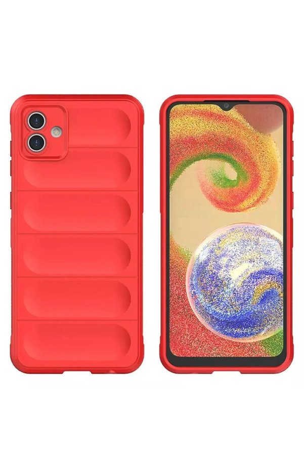 Samsung Galaxy A05 Kılıf Opti̇mum Si̇li̇kon - Kırmızı - Dropx5176-4338