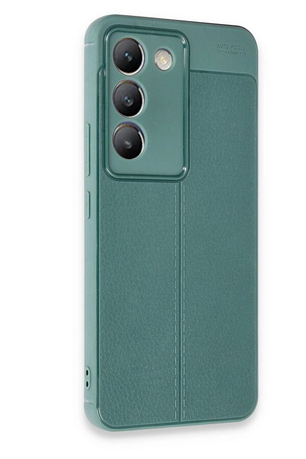 Vi̇vo V30 Li̇te 4G Kılıf Auto Focus Kapak - Koyu Yeşi̇l - Dropx1285-5232