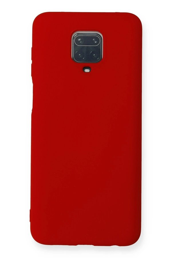 CepteToptan Xiaomi Redmi Note 9 Pro Kılıf Nano içi Kadife Silikon - Kırmızı - DROPX5872-6495
