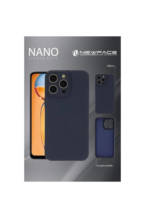 İphone 16 Pro Max Kılıf Nano İçi̇ Kadi̇fe Si̇li̇kon - Kırmızı - Dropx1345-4308