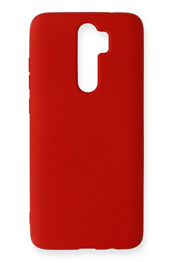 CepteToptan Xiaomi Redmi Note 8 Pro Kılıf Nano içi Kadife Silikon - Kırmızı - DROPX7055-6827
