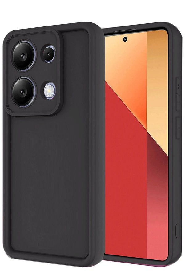 CepteToptan Xiaomi Redmi Note 13 Pro 4G Kılıf Viera Silikon - Siyah - DROPX5403-9347