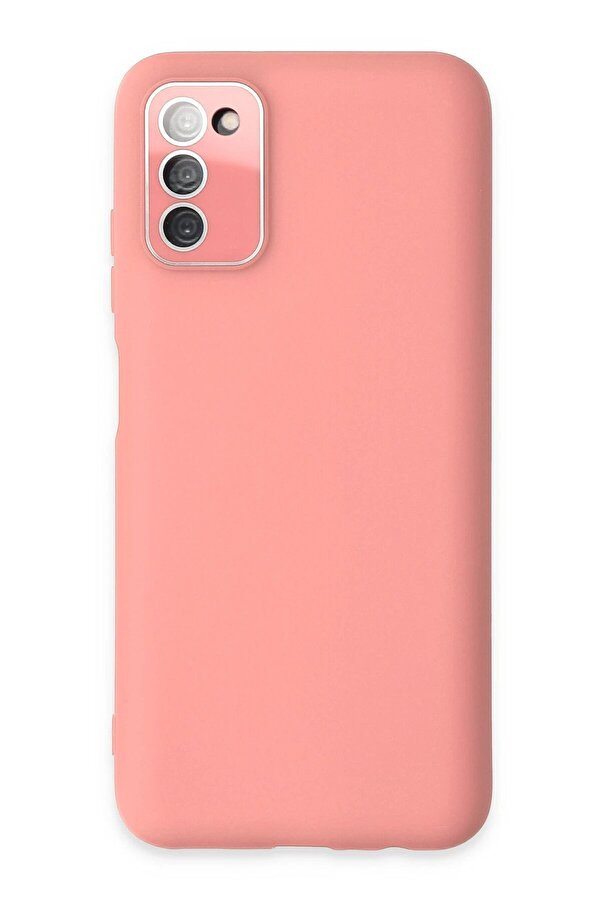 CepteToptan Samsung Galaxy A03S Kılıf Lansman Glass Kapak - Pembe - DROPX6311-1607