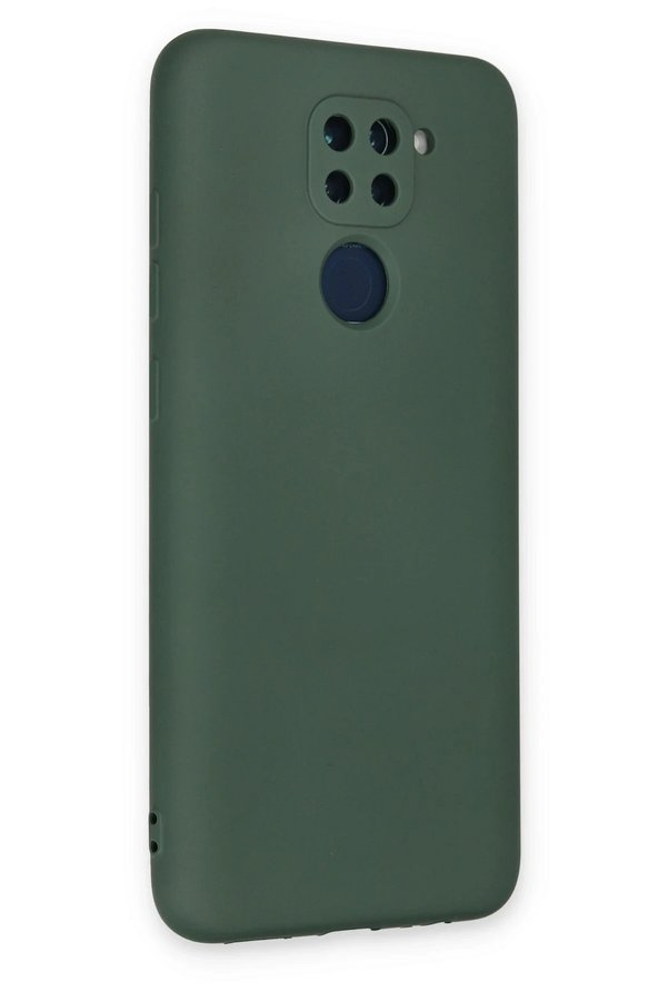 Xi̇aomi̇ Redmi̇ Note 9 Kılıf Nano İçi̇ Kadi̇fe Si̇li̇kon - Koyu Yeşi̇l - Dropx8274-2656