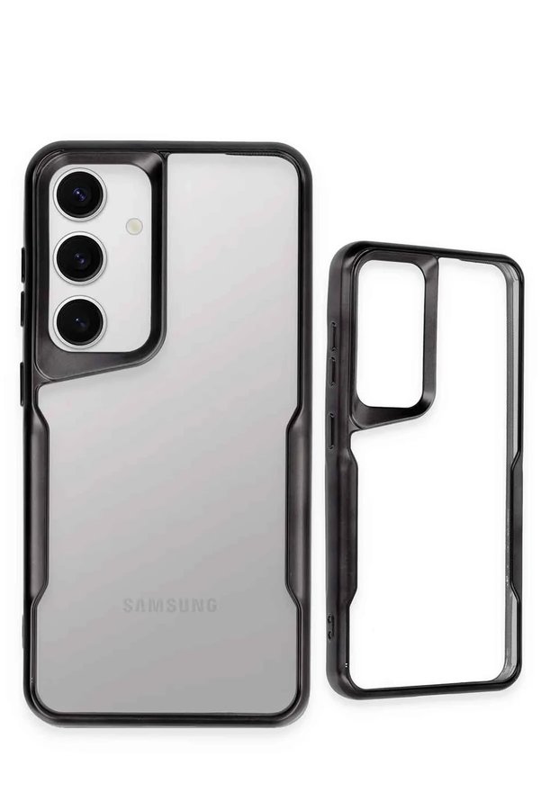 Samsung Galaxy S24 Kılıf Boyi̇ Si̇li̇kon Kapak - Gümüş - Dropx5733-3263