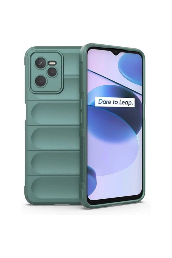 CepteToptan Realme C35 Kılıf Optimum Silikon - Koyu Yeşil - DROPX7511-8313