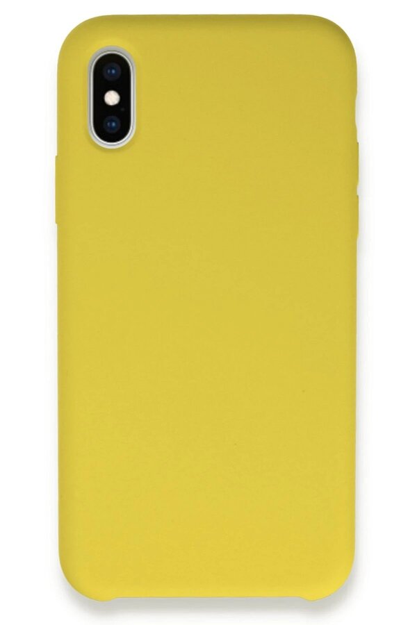 CepteToptan iPhone X Kılıf Lansman Legant Silikon - Sarı - DROPX6418-8313