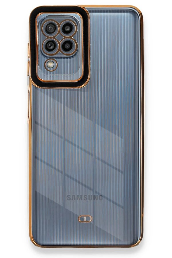 CepteToptan Samsung Galaxy A22 Kılıf Liva Lens Silikon - Siyah - DROPX7957-3419