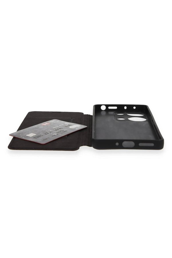 Xi̇aomi̇ Redmi̇ Note 13 Pro 4G Kılıf Fli̇p Cover - Si̇yah - Dropx4438-7752