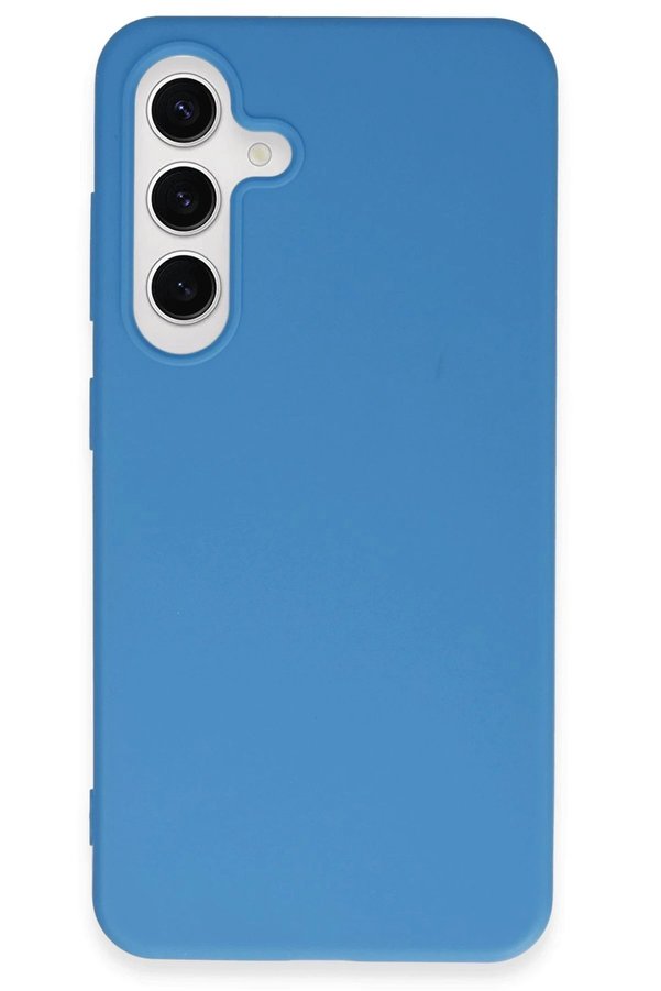 Samsung Galaxy S24 Kılıf Fi̇rst Si̇li̇kon - Mavi̇ - Dropx5009-3041