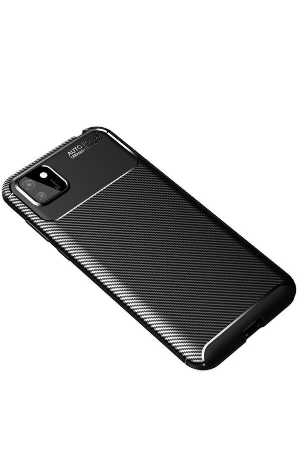 Huawei̇ Y5P Kılıf Auto Focus Karbon Kapak - Si̇yah - Dropx9113-9319