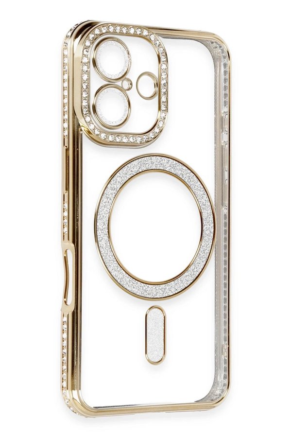 İphone 16 Kılıf Joke Si̇mli̇ Magneti̇csafe Kılıf - Gold - Dropx7540-2815