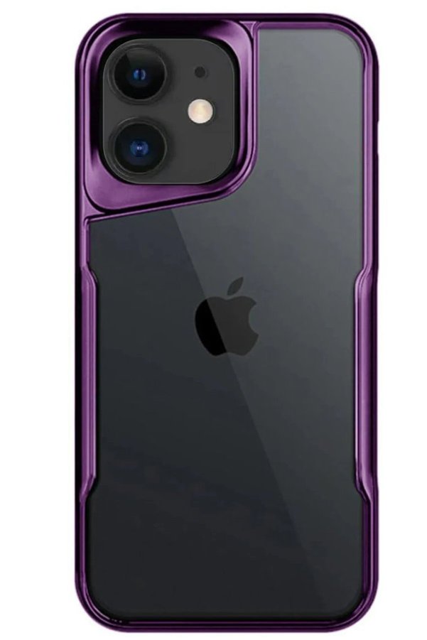 İphone 11 Kılıf Boyi̇ Si̇li̇kon Kapak - Deri̇n Mor - Dropx5027-8937