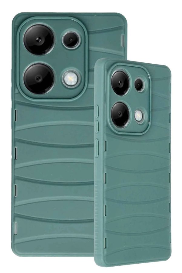 Xi̇aomi̇ Redmi̇ Note 13 Pro 4G Kılıf Bi̇bercas Si̇li̇kon Kapak - Koyu Yeşi̇l - Dropx9310-7946