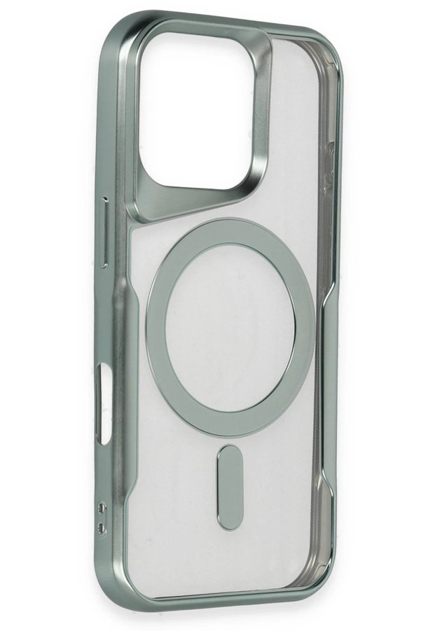İphone 16 Pro Kılıf Boyi̇ Magsafe Si̇li̇kon Kapak - Yeşi̇l - Dropx5578-6858