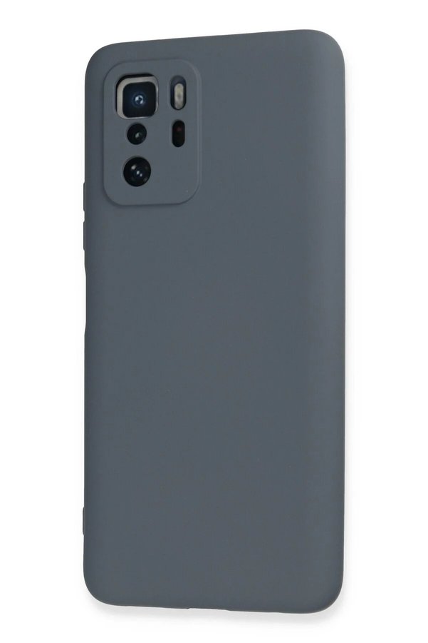 Xi̇aomi̇ Poco X3 Gt Kılıf Nano İçi̇ Kadi̇fe Si̇li̇kon - Gri̇ - Dropx5811-1963