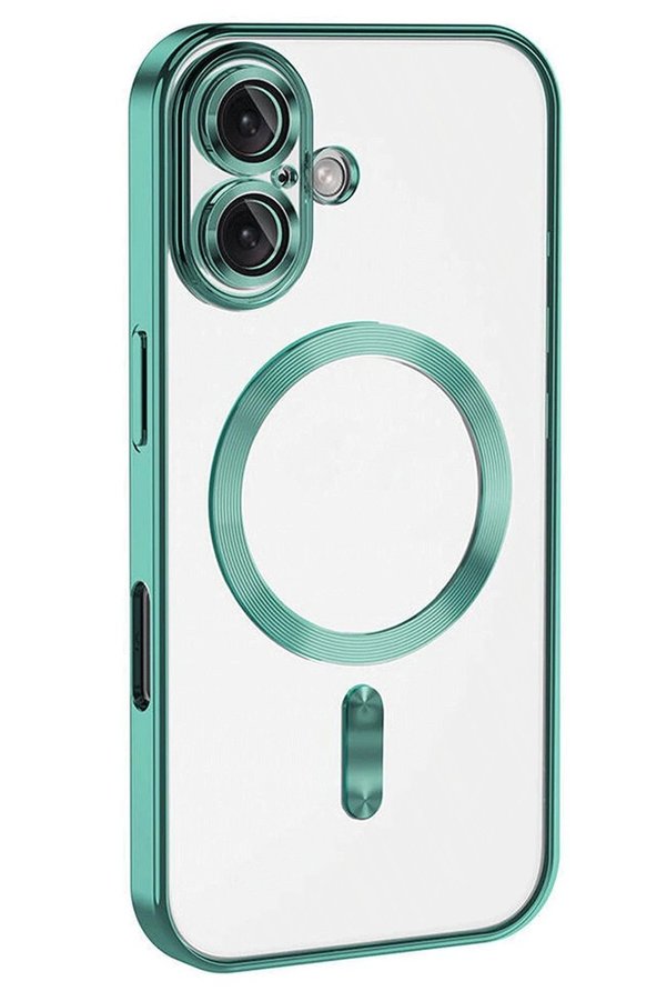 CepteToptan iPhone 16 Plus Kılıf Kross Magneticsafe Kapak - Turkuaz - DROPX5678-1748