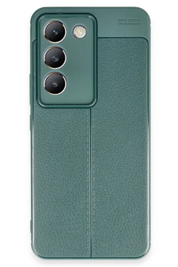 Vi̇vo V30 Li̇te 4G Kılıf Auto Focus Kapak - Koyu Yeşi̇l - Dropx1285-5232
