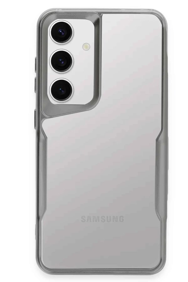 CepteToptan Samsung Galaxy S24 Kılıf Boyi Silikon Kapak - Gümüş - DROPX5733-3263