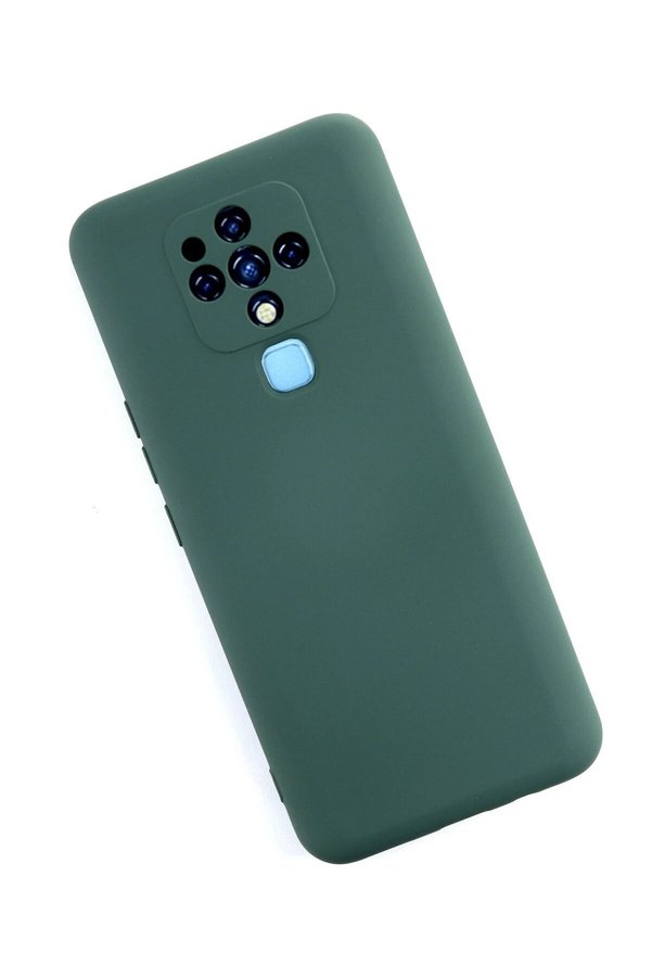 Tecno Camon 16 Kılıf Nano İçi̇ Kadi̇fe Si̇li̇kon - Koyu Yeşi̇l - Dropx5751-7306