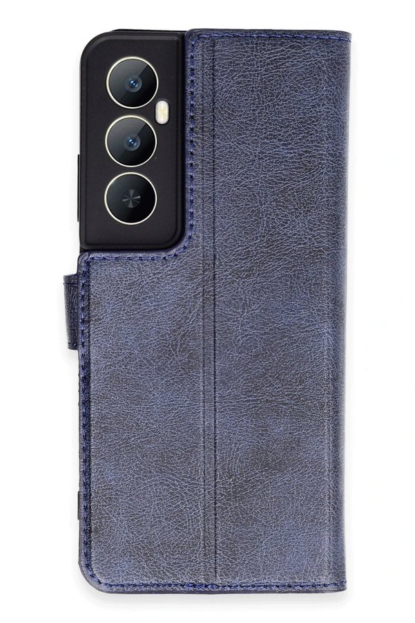 CepteToptan Realme C65 Kılıf Trend S Plus Kapaklı Kılıf - Lacivert - DROPX2216-3363