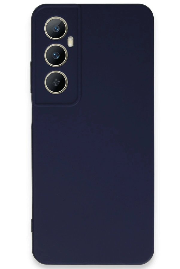 CepteToptan Realme C65 Kılıf First Silikon - Lacivert - DROPX6395-6113