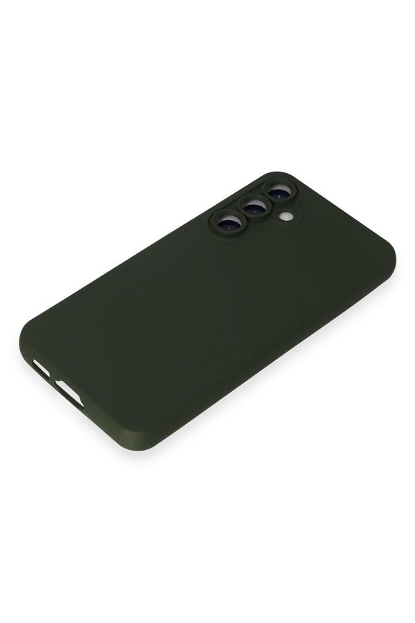 Samsung Galaxy S24 Kılıf Nano İçi̇ Kadi̇fe Si̇li̇kon - Koyu Yeşi̇l - Dropx4050-8714